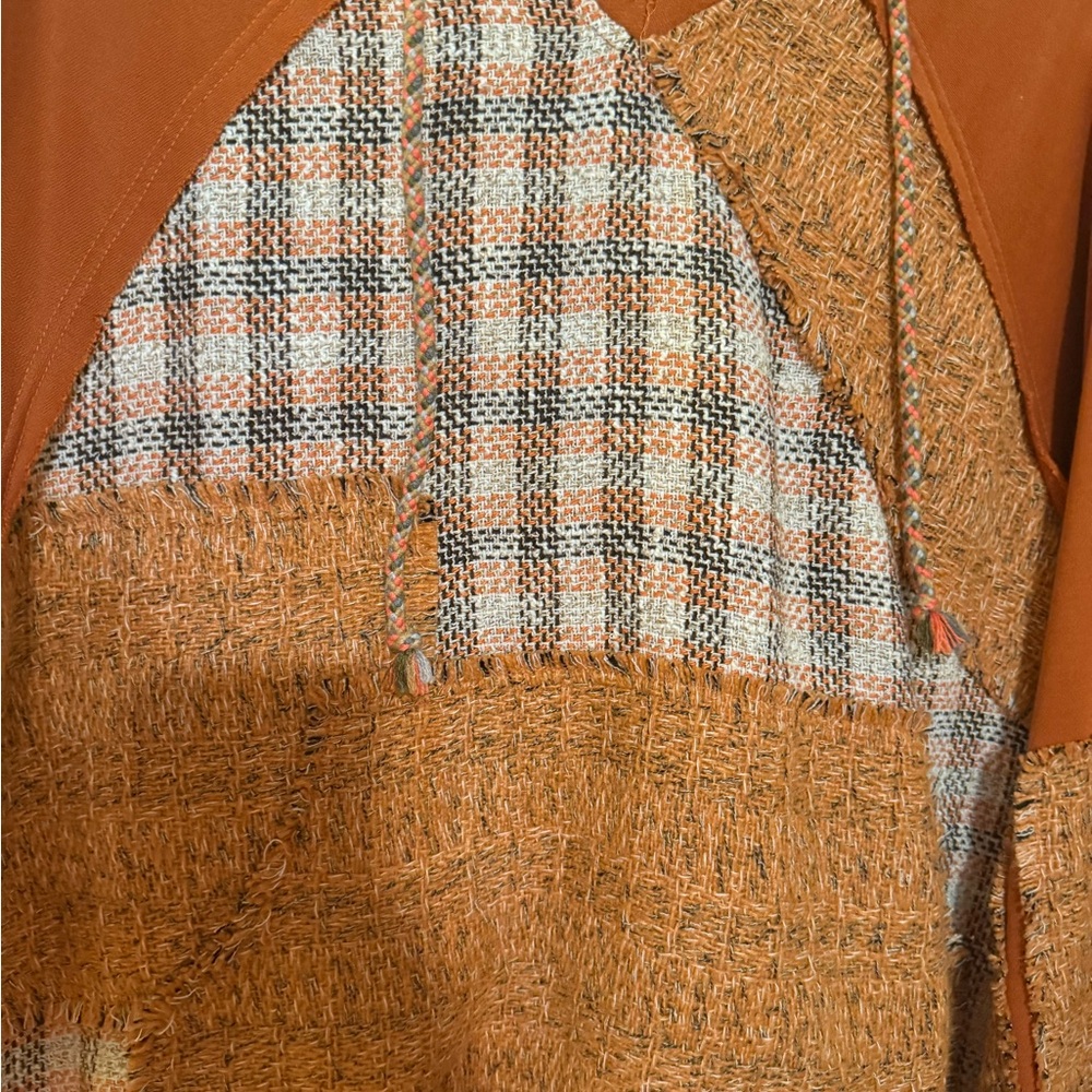 Bibi Orange Patchwork Hoodie - image 3